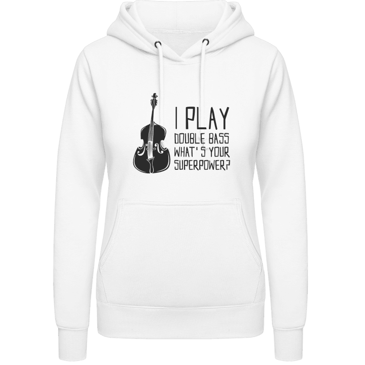 I Play Double Bass Vrouwen Hoodie contain pic