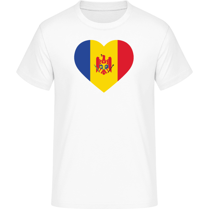Moldova Heart Flag Maglietta contain pic