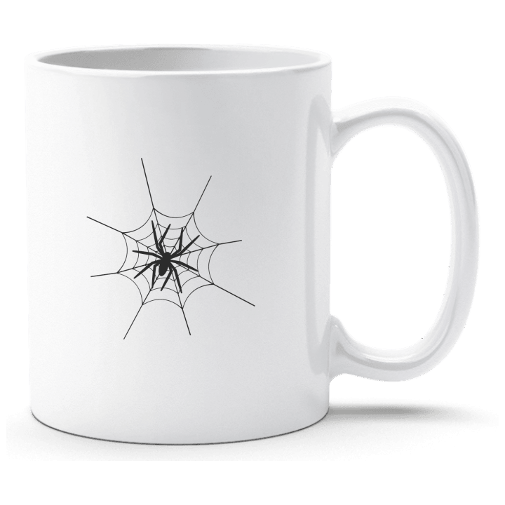 Spinnennetz mit Spinne Tasse 0 image