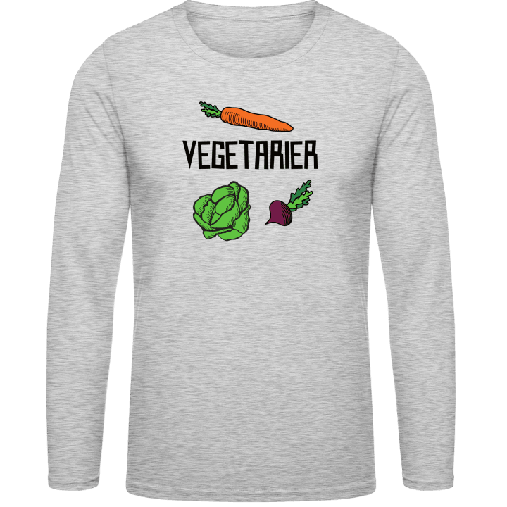 Vegetarier Illustration T-shirt à manches longues contain pic