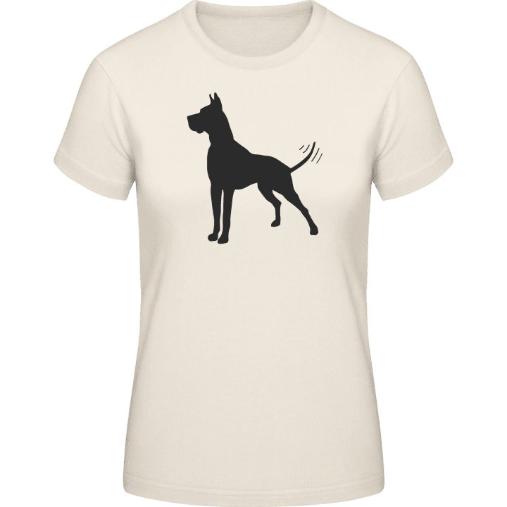 Great Dane Silhouette T-shirt til kvinder 0 image