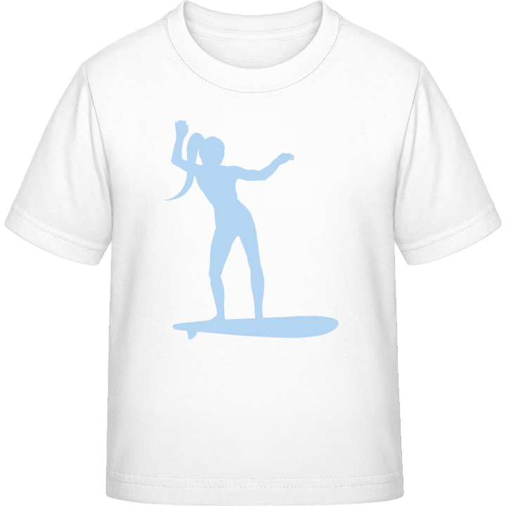 Surfing Girl Maglietta per bambini contain pic