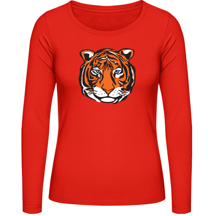 Tiger Face Women long Sleeve Shirt 0 image