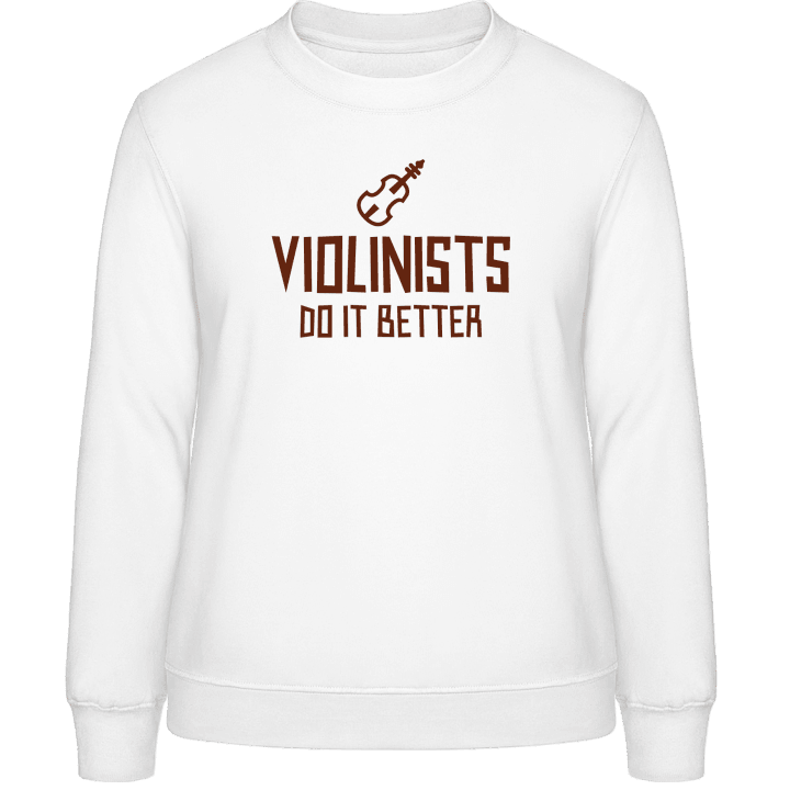 Violinists Do It Better Sweatshirt för kvinnor contain pic
