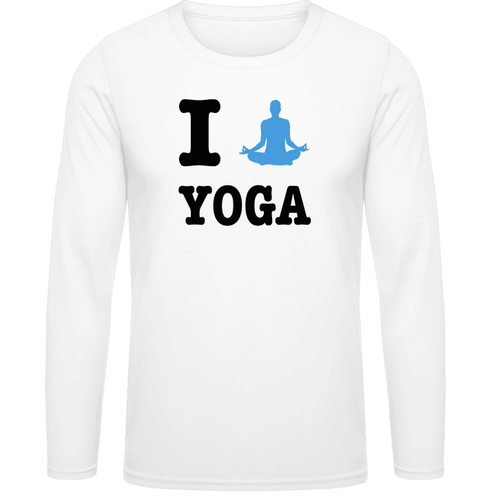 I Love Yoga T-shirt à manches longues contain pic