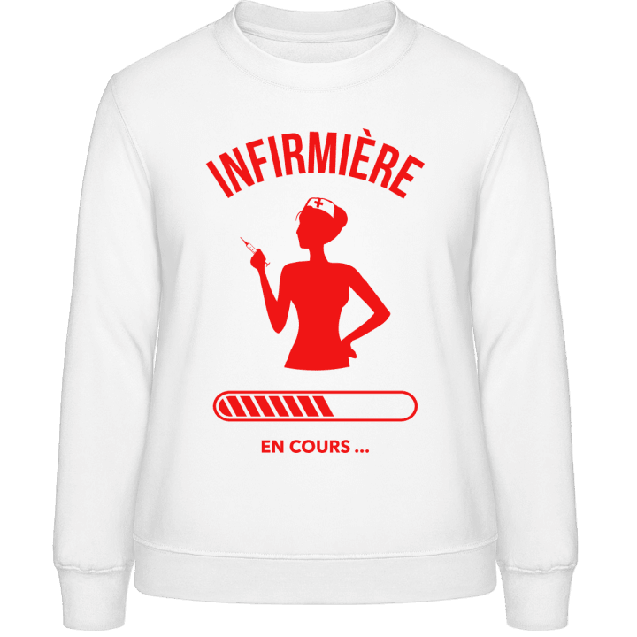 Infirmière en cours Frauen Sweatshirt contain pic