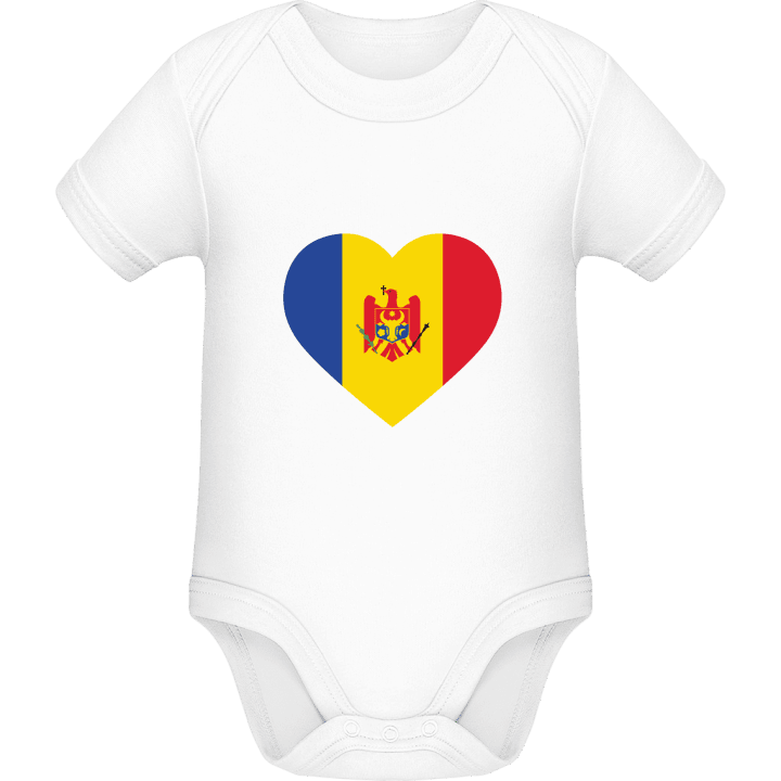Moldova Heart Flag Baby Strampler contain pic