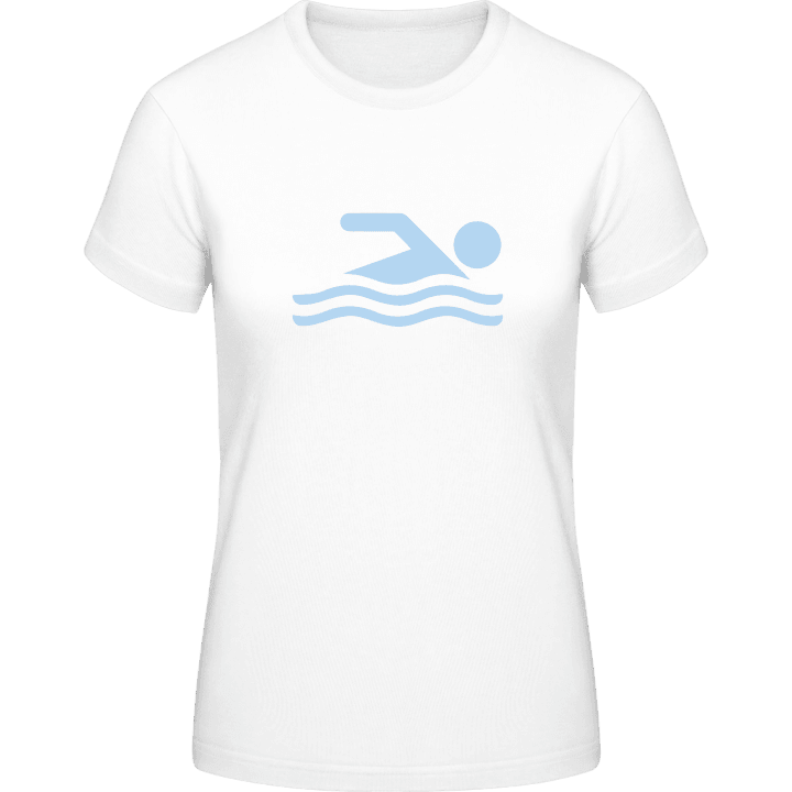 Swimmer Icon T-shirt för kvinnor contain pic