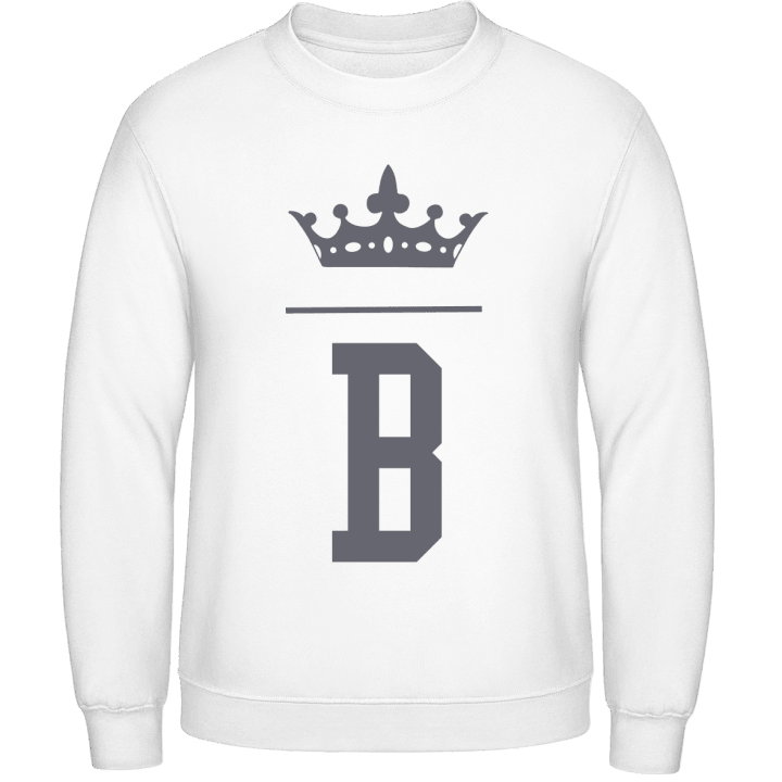 B Name Initial Sweatshirt contain pic