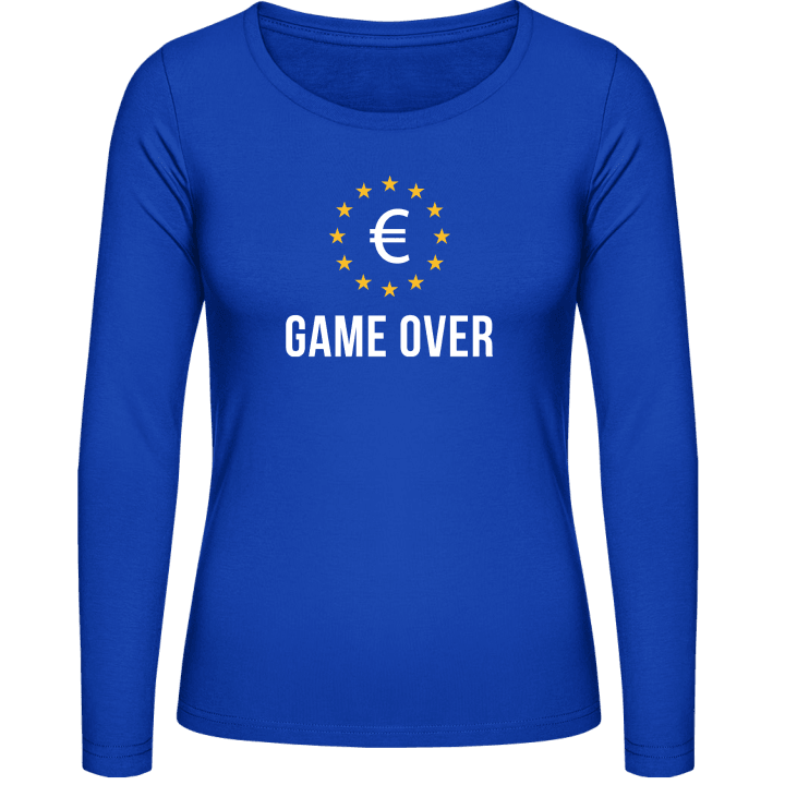 Euro Game Over T-shirt à manches longues pour femmes contain pic
