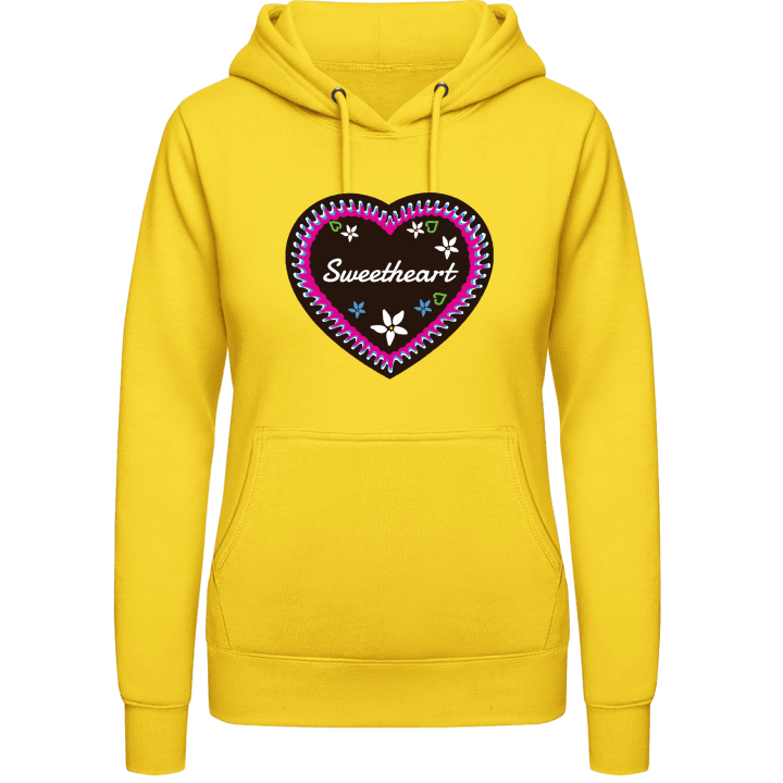 Sweetheart Gingerbread heart Sweat à capuche pour femme contain pic