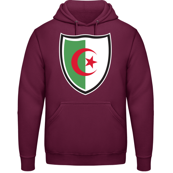 Algeria Flag Shield Felpa con cappuccio contain pic
