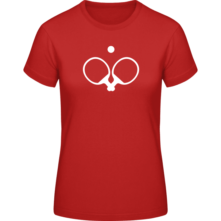 Table Tennis Equipment Frauen T-Shirt contain pic