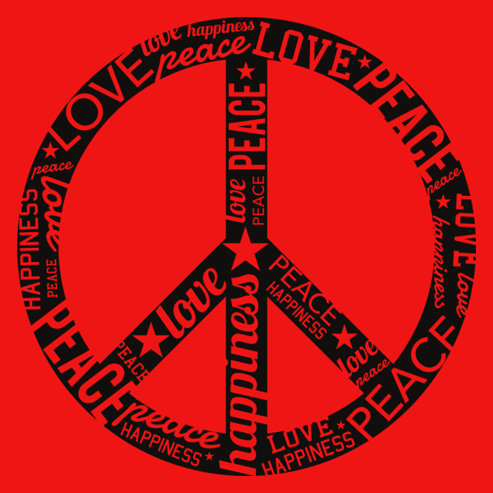 Peace Sign Typo Frauen T-Shirt 0 image
