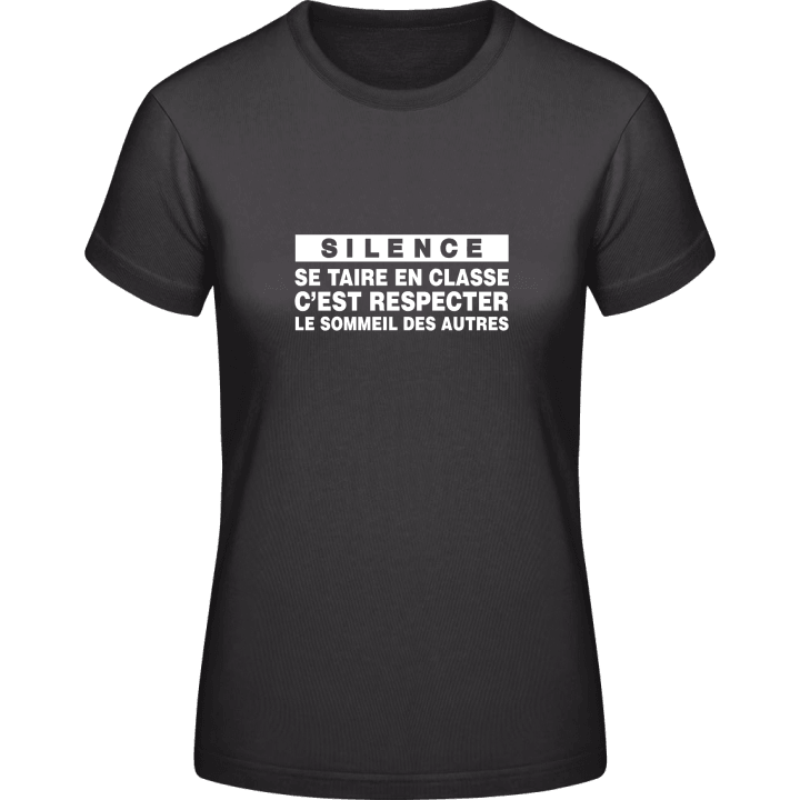 Silence T-shirt pour femme contain pic