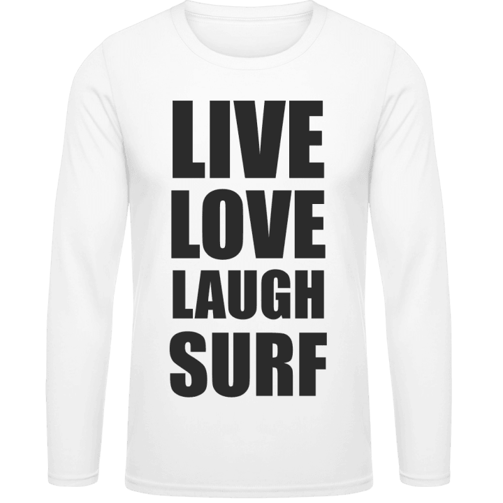 Live Love Laugh Surf Langermet skjorte contain pic