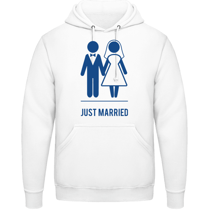Just Married Bride and Groom Sudadera con capucha contain pic