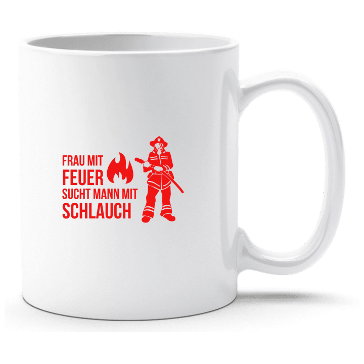 Frau mit Feuer sucht Mann mit Schlauch Cup 0 image
