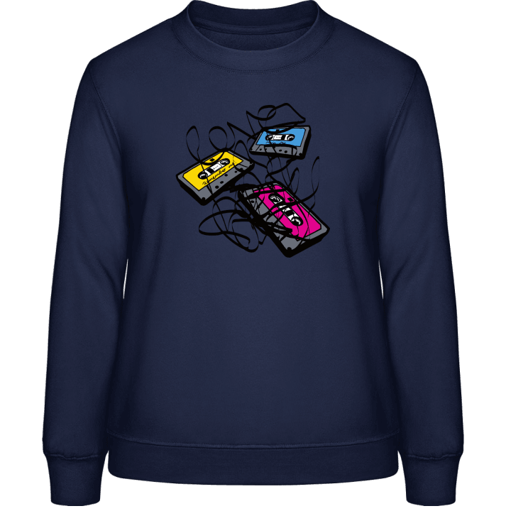 Music Tapes Chaos Sweatshirt för kvinnor contain pic