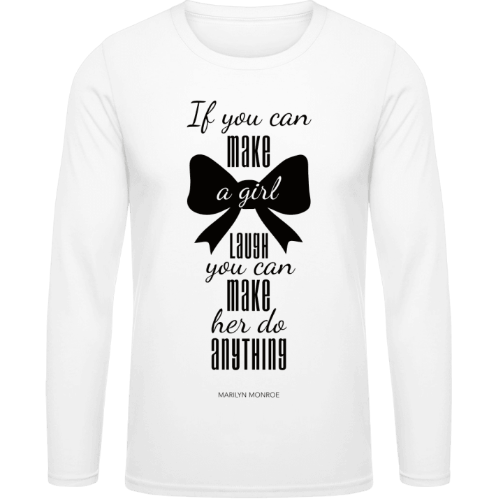 If you can make a girl laugh T-shirt à manches longues 0 image