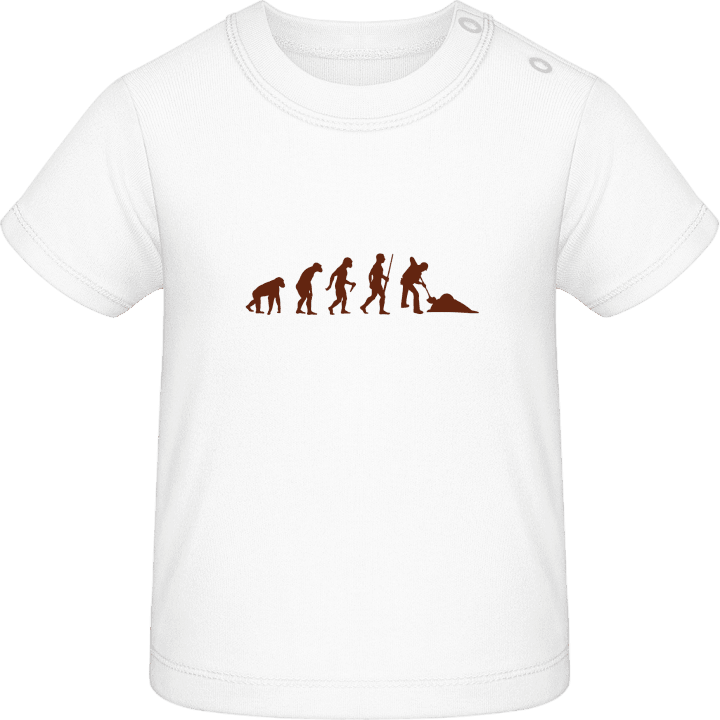 Construction Worker Evolution T-shirt för bebisar contain pic