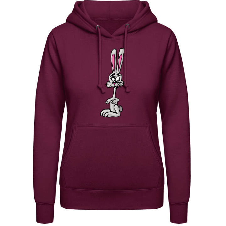 Grey Bunny Illustration Sudadera con capucha para mujer 0 image