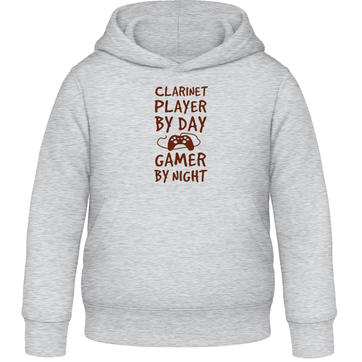 Clarinet Player By Day Gamer By Night Kids Hoodie contain pic