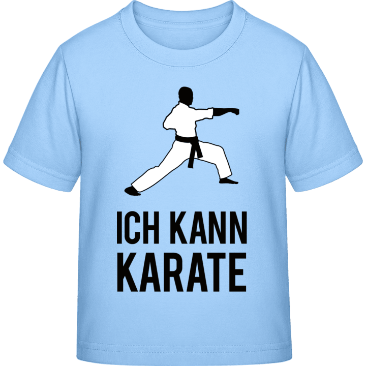 Ich kann Karate Spruch T-skjorte for barn contain pic