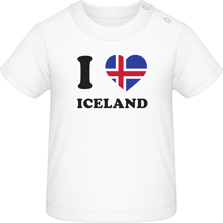 I Love Iceland Fan T-shirt för bebisar 0 image
