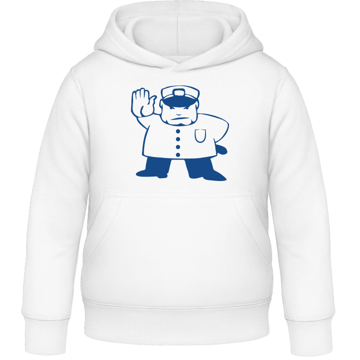 Police Cannot Pass Illustration Kids Hoodie 0 image