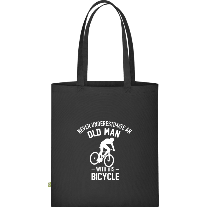 Never Underestimate Old Man With Bicycle Borsa in tessuto 0 image