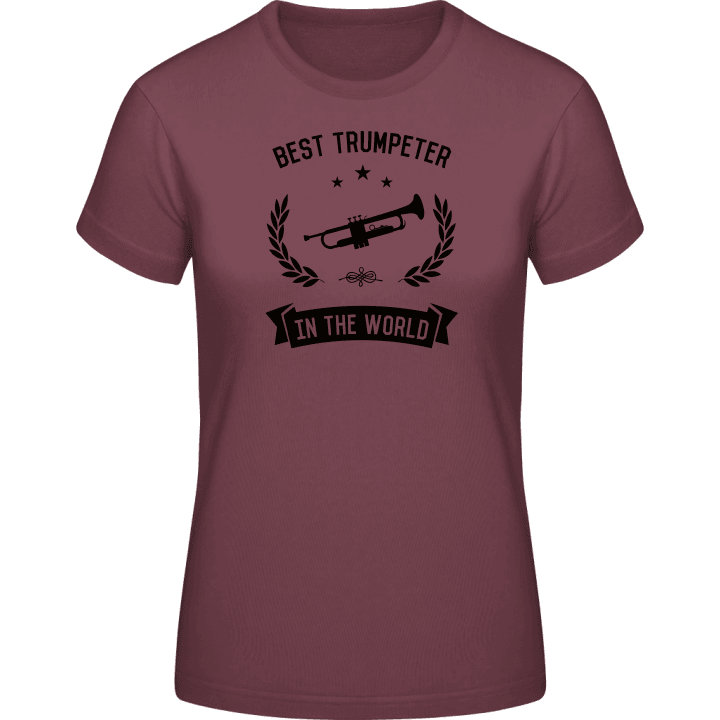 Best Trumpeter In The World T-shirt för kvinnor contain pic