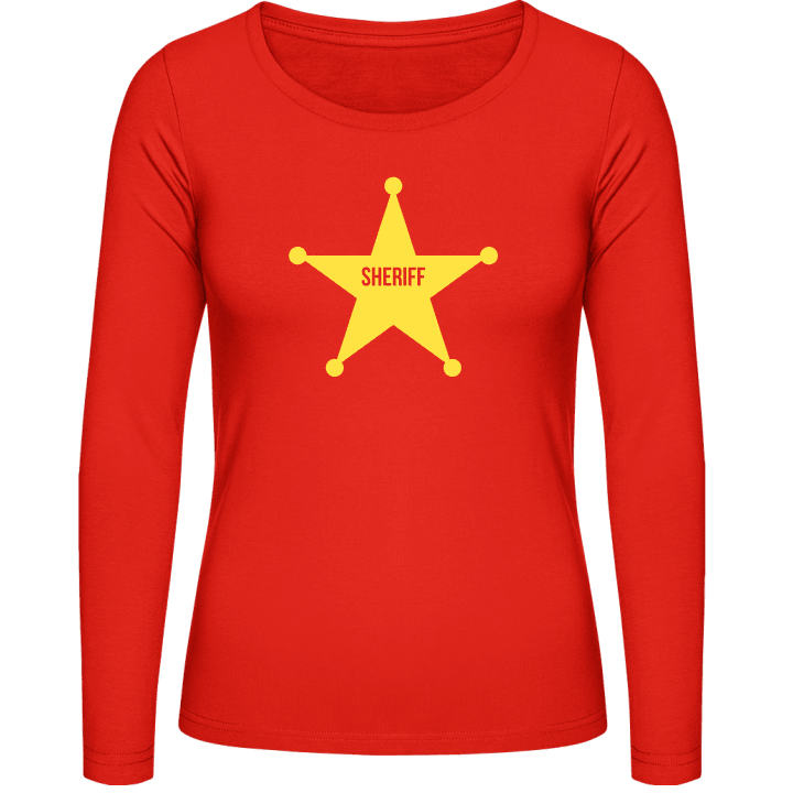 Sheriff Star T-shirt à manches longues pour femmes contain pic