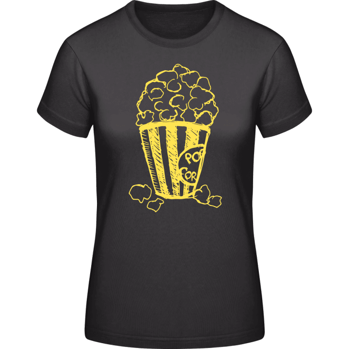 Cinema Popcorn T-skjorte for kvinner contain pic