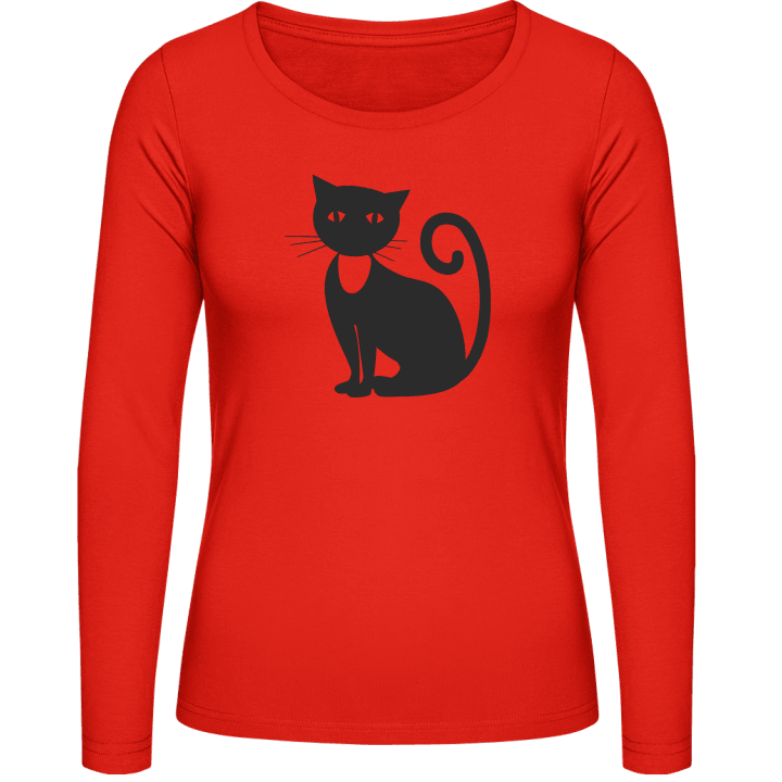 gatto Profile Camicia donna a maniche lunghe 0 image