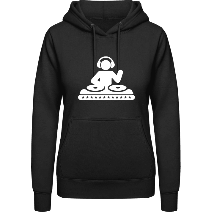 DJ on Turntables Vrouwen Hoodie contain pic