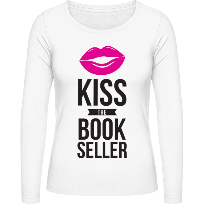 Kiss The Book Seller Frauen Langarmshirt contain pic