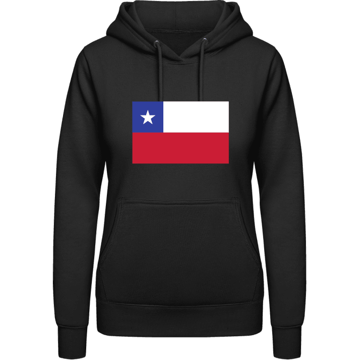 Chile Flag Felpa con cappuccio da donna contain pic