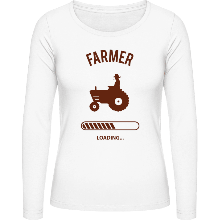 Farmer Loading Langermet skjorte for kvinner contain pic
