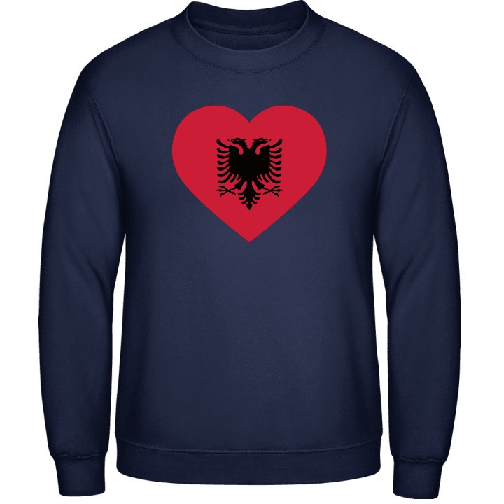 Albanian Heart Flag Tröja contain pic