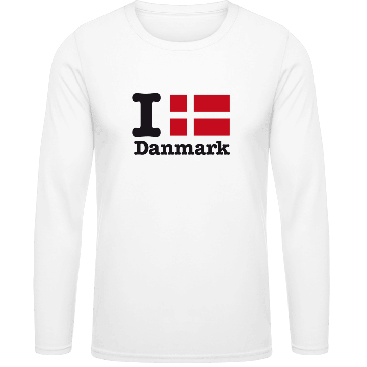 I Love Danmark T-shirt à manches longues contain pic