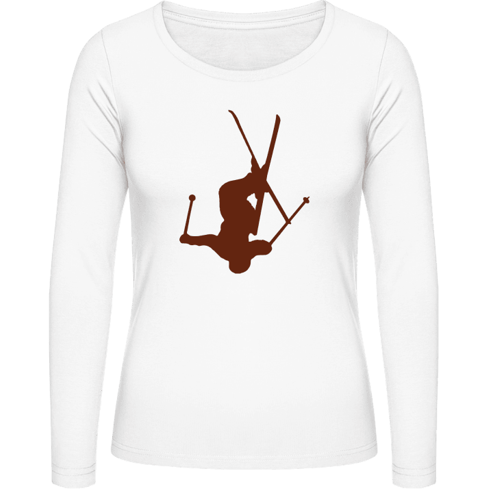 Freestyle Ski Jump Frauen Langarmshirt contain pic