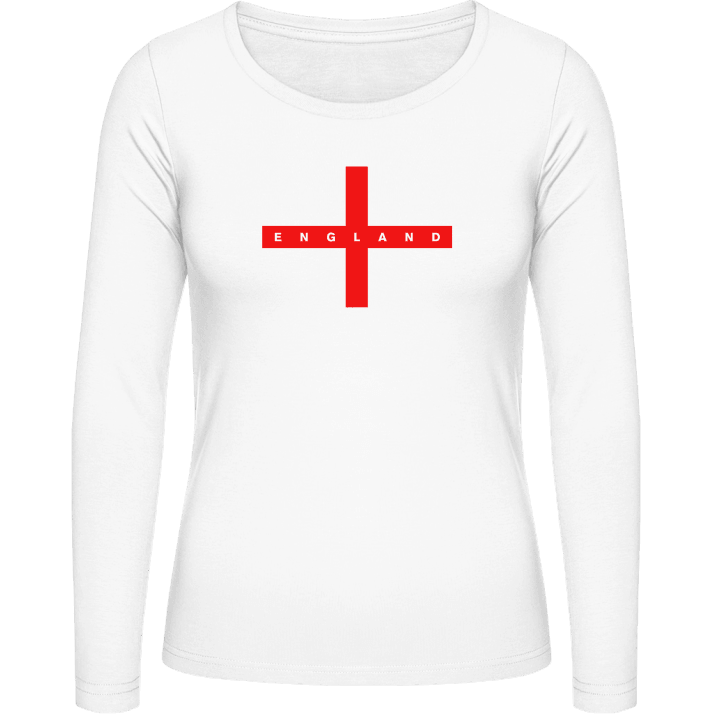 England Flag Langermet skjorte for kvinner contain pic