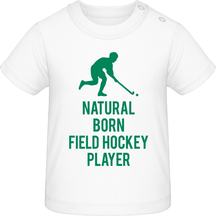 Natural Born Field Hockey Player Camiseta de bebé contain pic