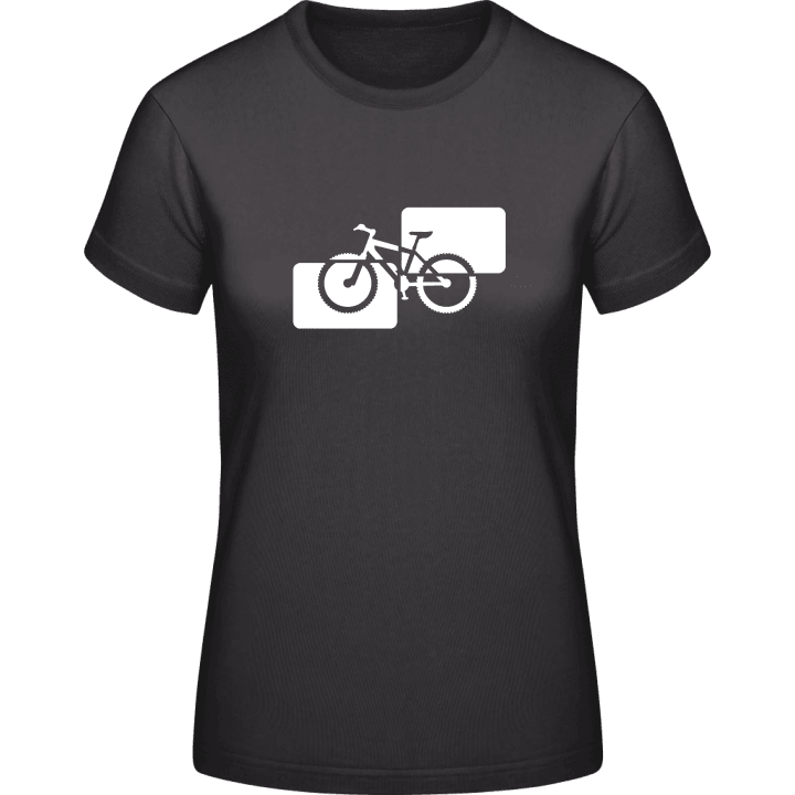 Blue Mountain Bike Women T-Shirt contain pic