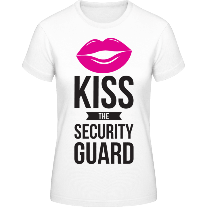 Kiss The Security Guard Frauen T-Shirt contain pic