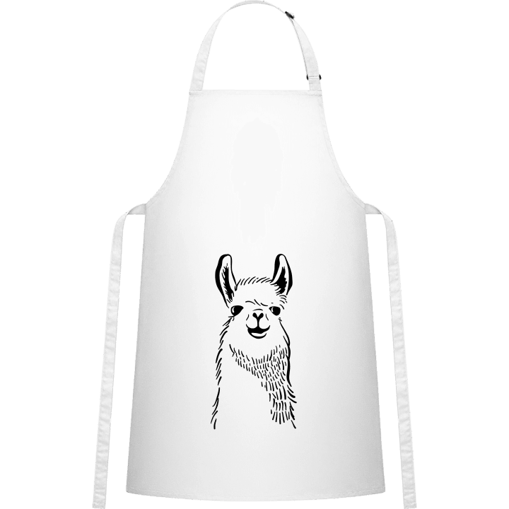 Llama Line Illustration Förkläde för matlagning 0 image
