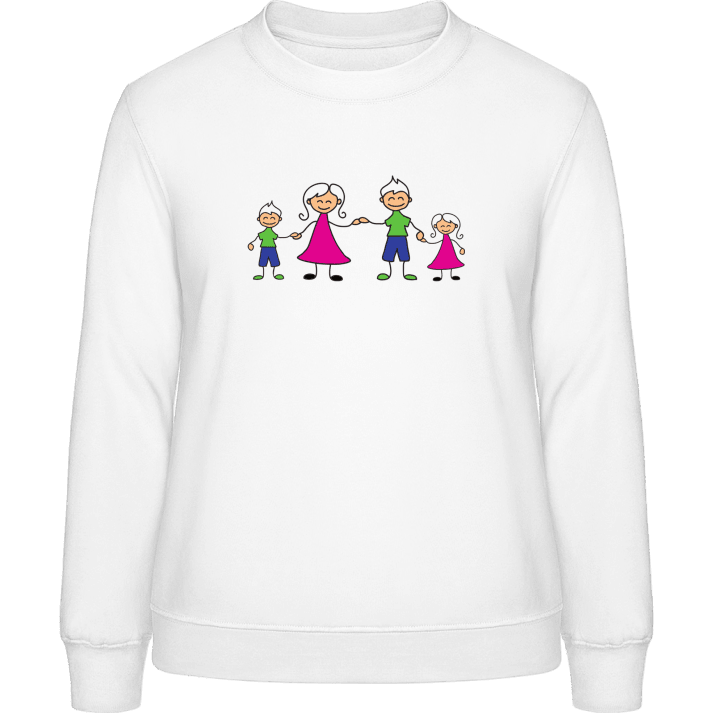 Happy Family Two Children Frauen Sweatshirt 0 image