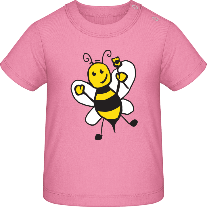 Happy Bee With Flower Baby T-Shirt 0 image