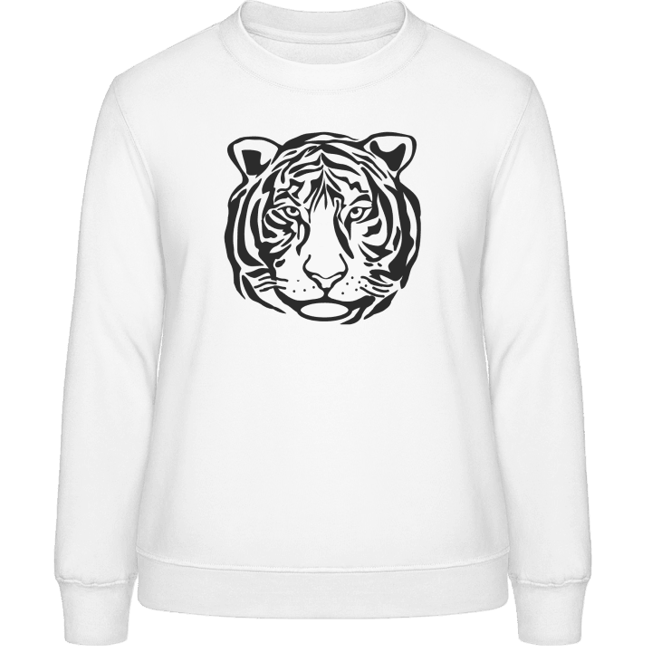 Tiger Face Outline Frauen Sweatshirt 0 image